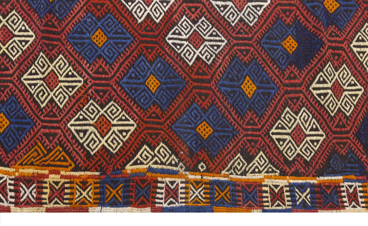 Vintage Large Cicim Rug, 185 x 244 cm / 6 x 8 feet