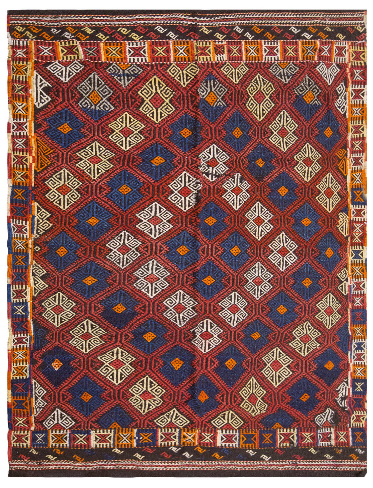 Vintage Large Cicim Rug, 185 x 244 cm / 6 x 8 feet