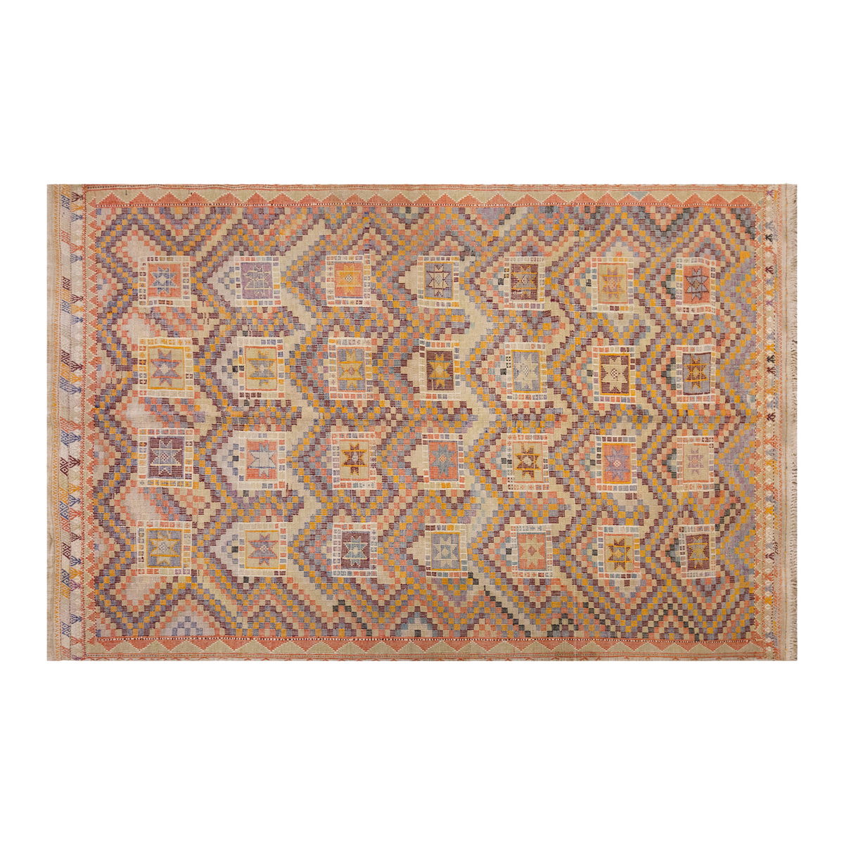 Vintage Large Cicim Rug, 186 x 277 cm / 6.1 x 9.1 feet
