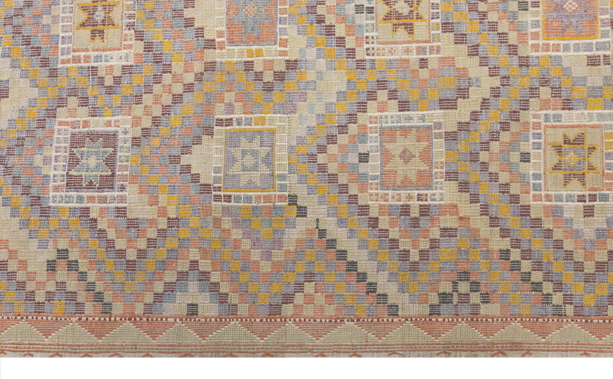 Vintage Large Cicim Rug, 186 x 277 cm / 6.1 x 9.1 feet