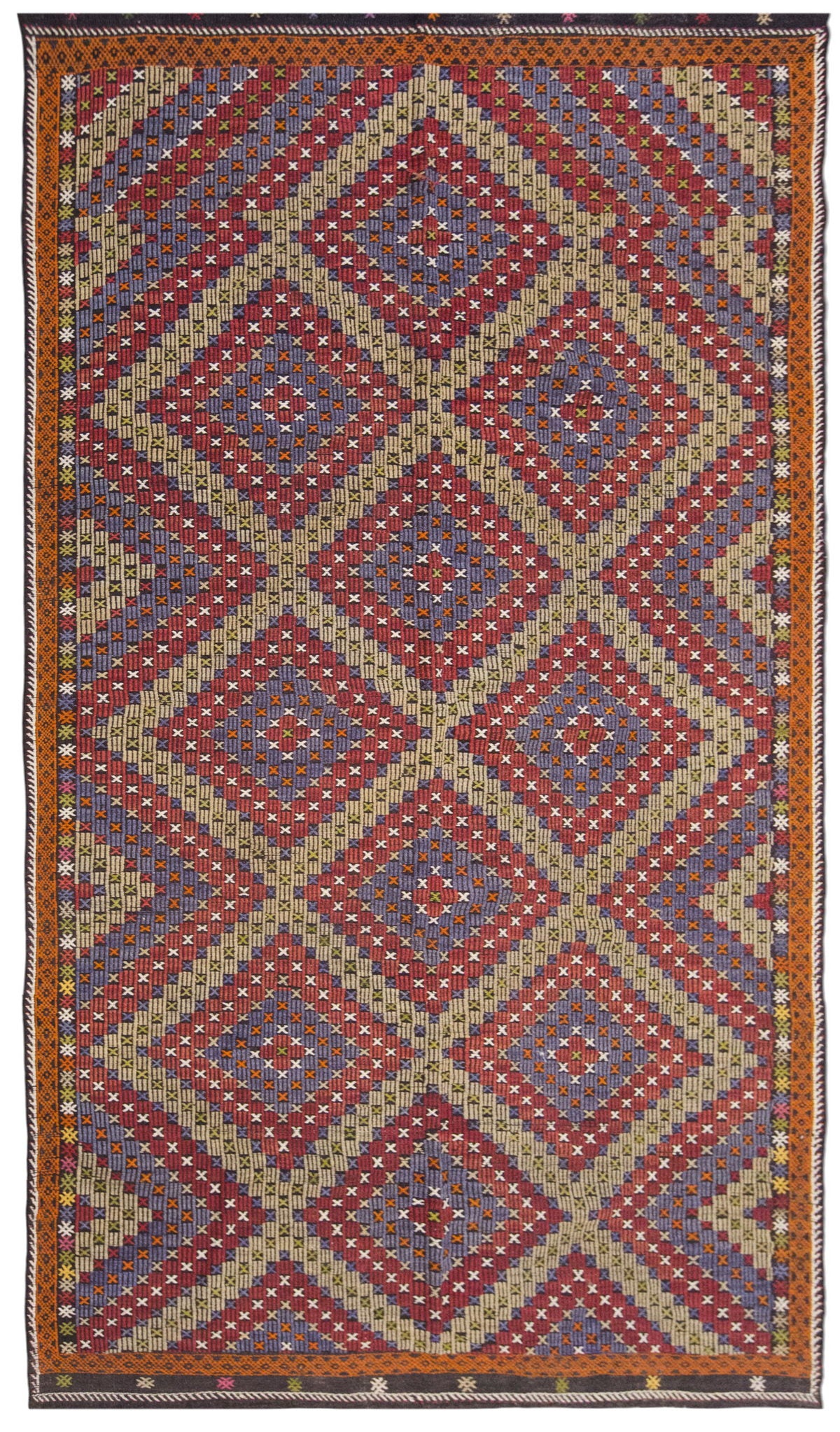Vintage Large Cicim Rug, 188 x 345 cm / 6.2 x 11.4 feet