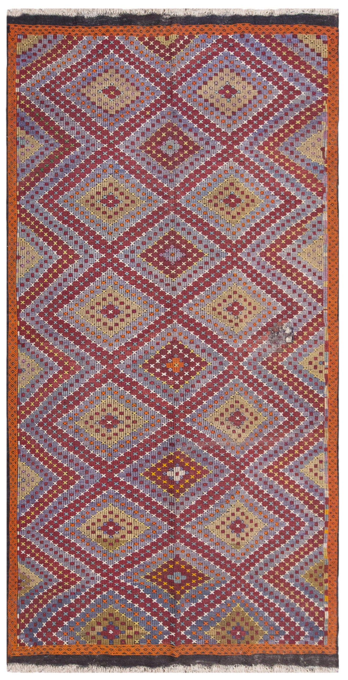 Vintage Large Cicim Rug, 188 x 362 cm / 6.2 x 12 feet