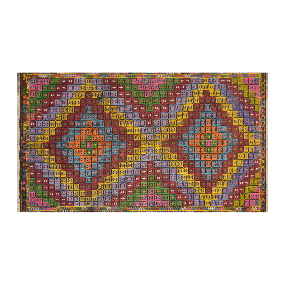 Vintage Large Cicim Rug, 190 x 330 cm / 6.3 x 11 feet