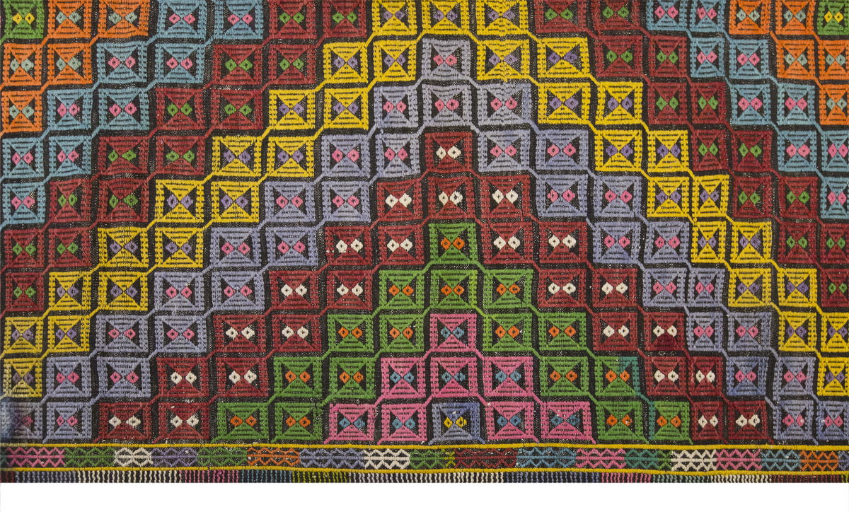 Vintage Large Cicim Rug, 190 x 330 cm / 6.3 x 11 feet