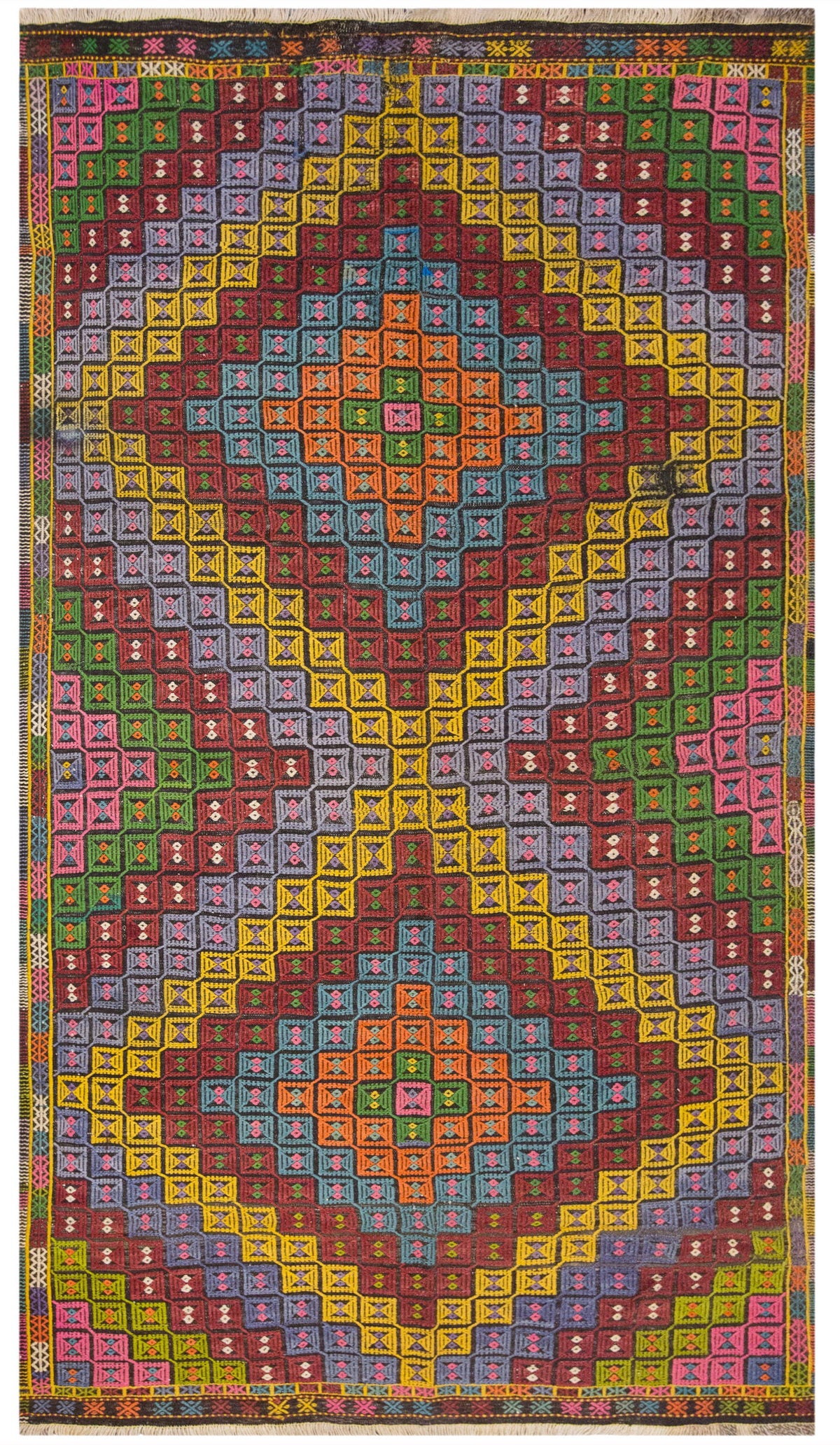 Vintage Large Cicim Rug, 190 x 330 cm / 6.3 x 11 feet