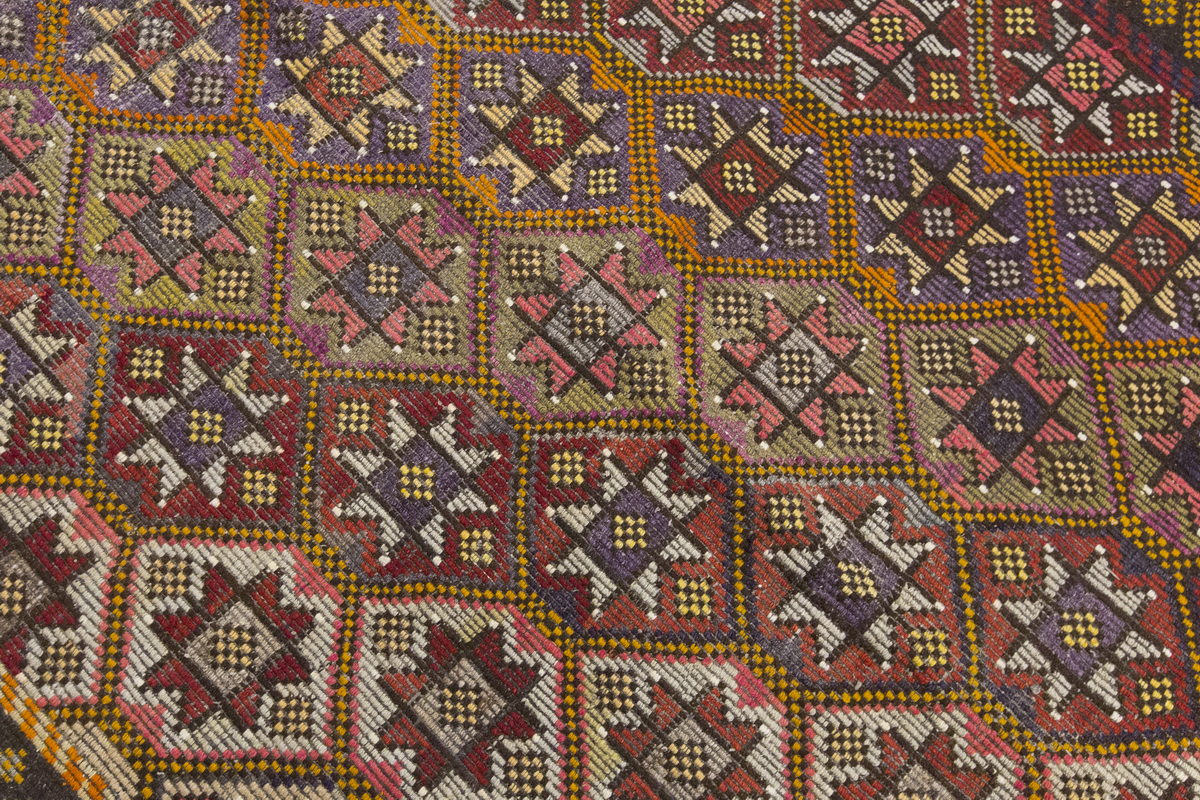 Vintage Large Cicim Rug, 195 x 314 cm / 6.5 x 10.4 feet