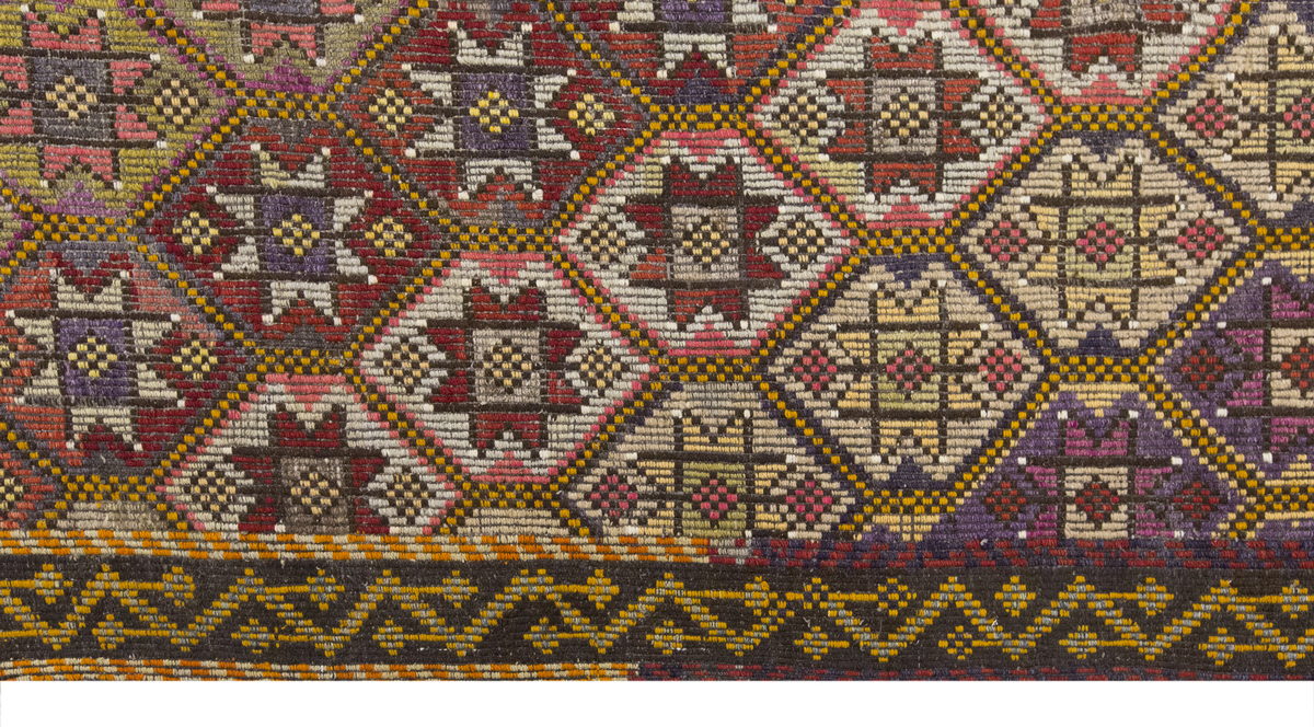 Vintage Large Cicim Rug, 195 x 314 cm / 6.5 x 10.4 feet