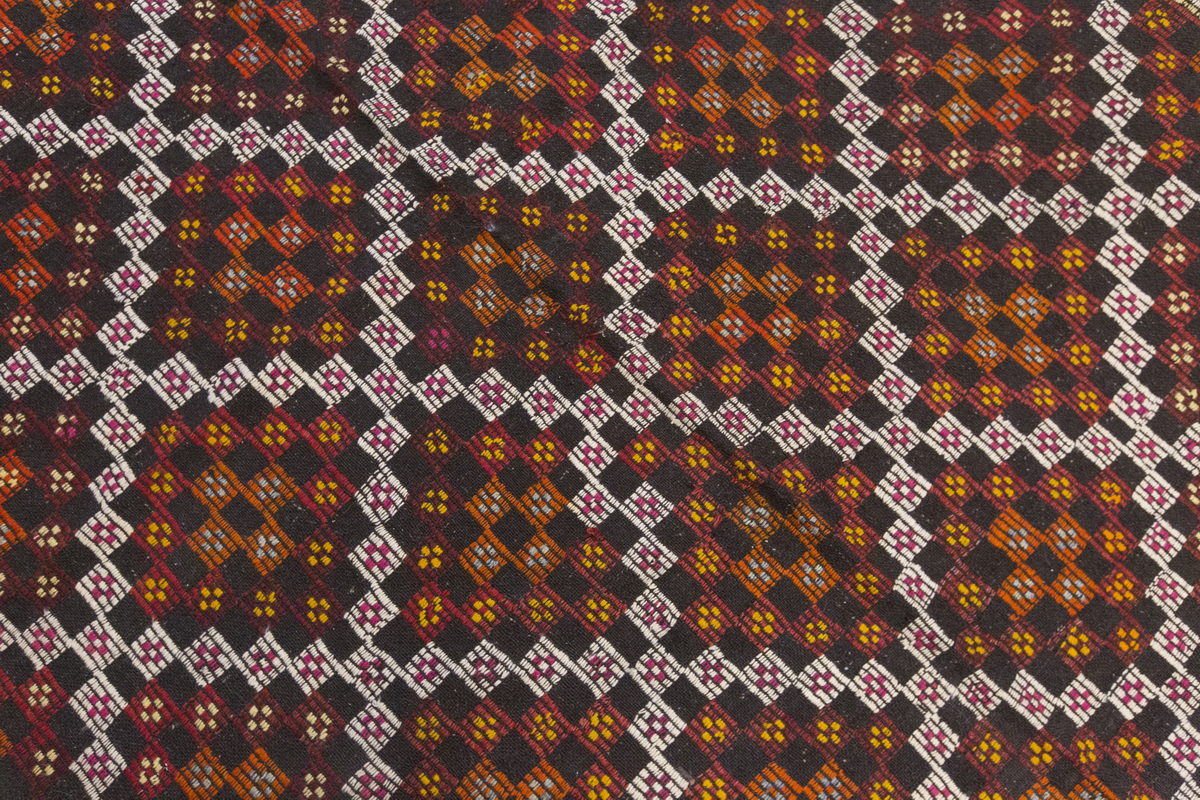 Vintage Large Cicim Rug, 195 x 314 cm 6.5 x 10.4 feet