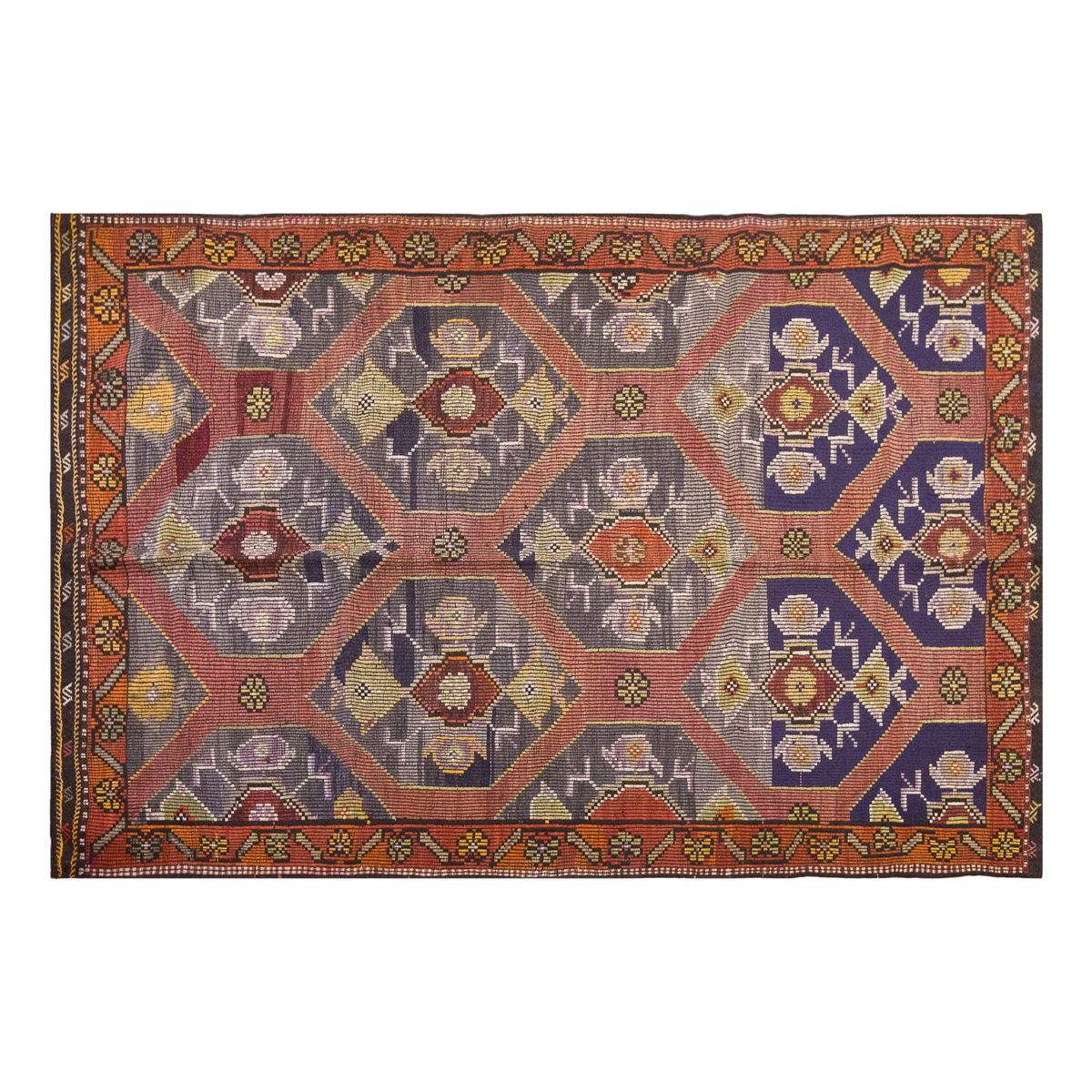 Vintage Large Cicim Rug, 196 x 286 cm / 6.5 x 9.5 feet