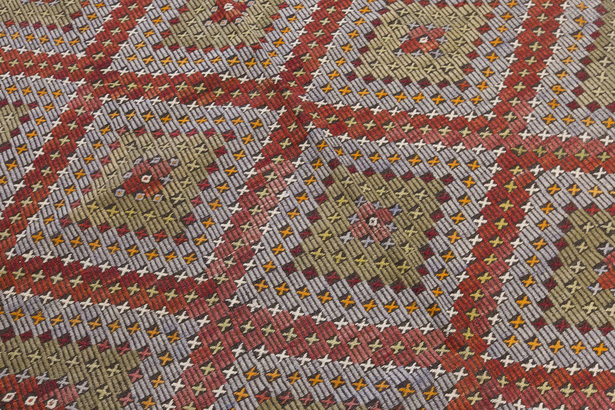 Vintage Large Cicim Rug, 196 x 350 cm / 6.5 x 11.6 feet