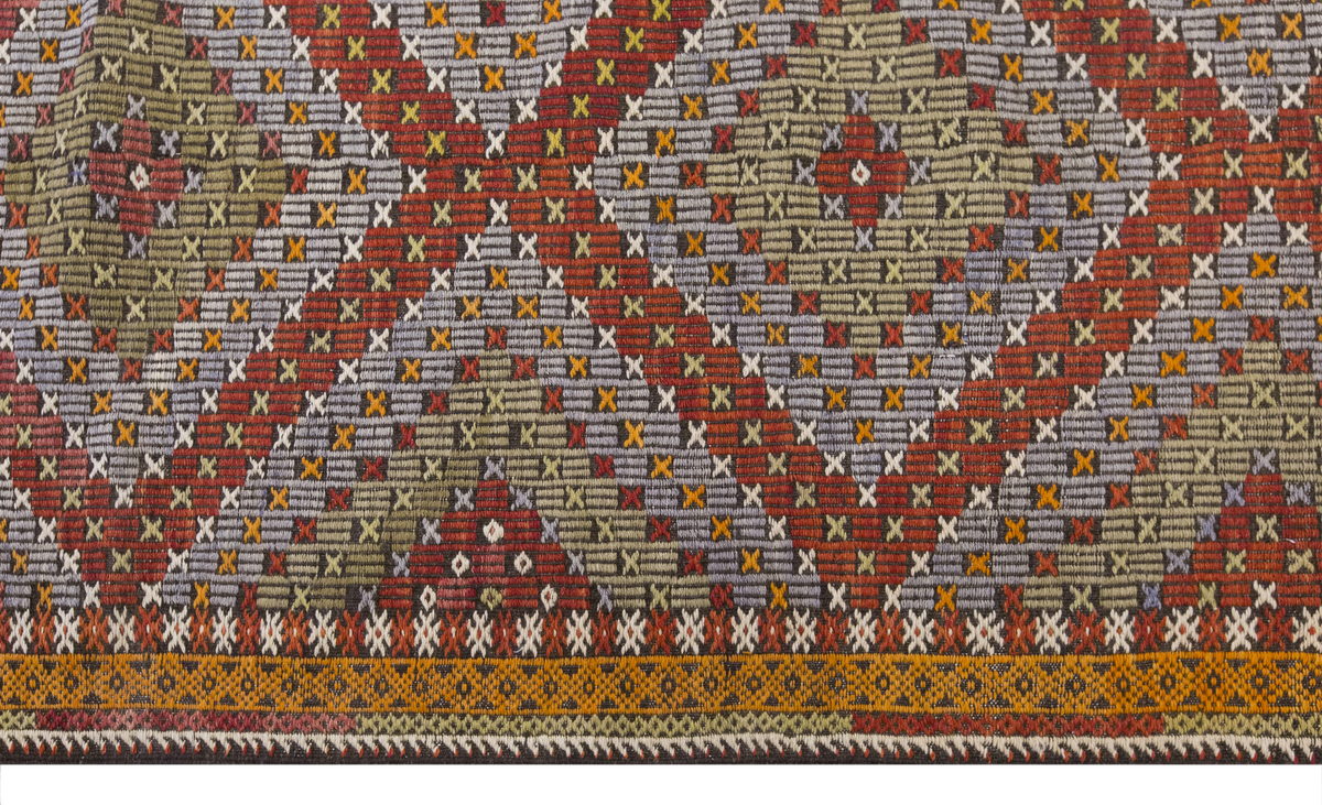 Vintage Large Cicim Rug, 196 x 350 cm / 6.5 x 11.6 feet