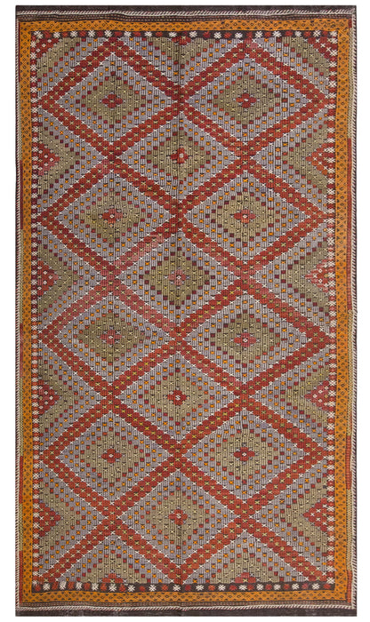Vintage Large Cicim Rug, 196 x 350 cm / 6.5 x 11.6 feet