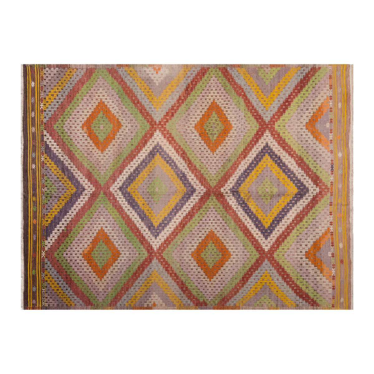 Vintage Large Cicim Rug, 202 x 337 cm / 6.8 x 11 feet