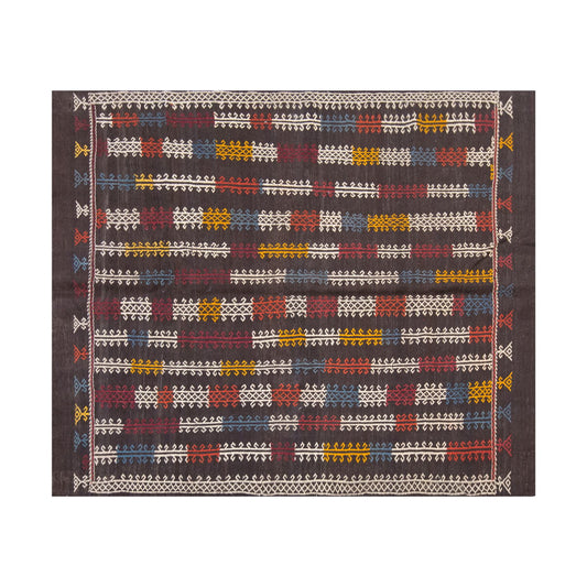 Vintage Large Cicim Rug, 204 x 263 cm 6.8 x 8.8 feet