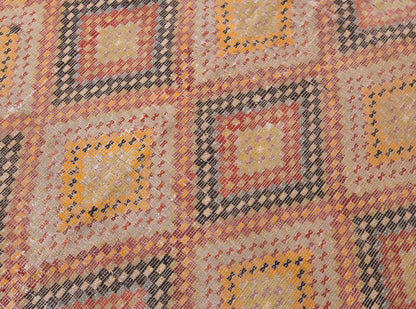 Vintage Large Cicim Rug, 204 x 310cm /6.8 x 10.2 feet