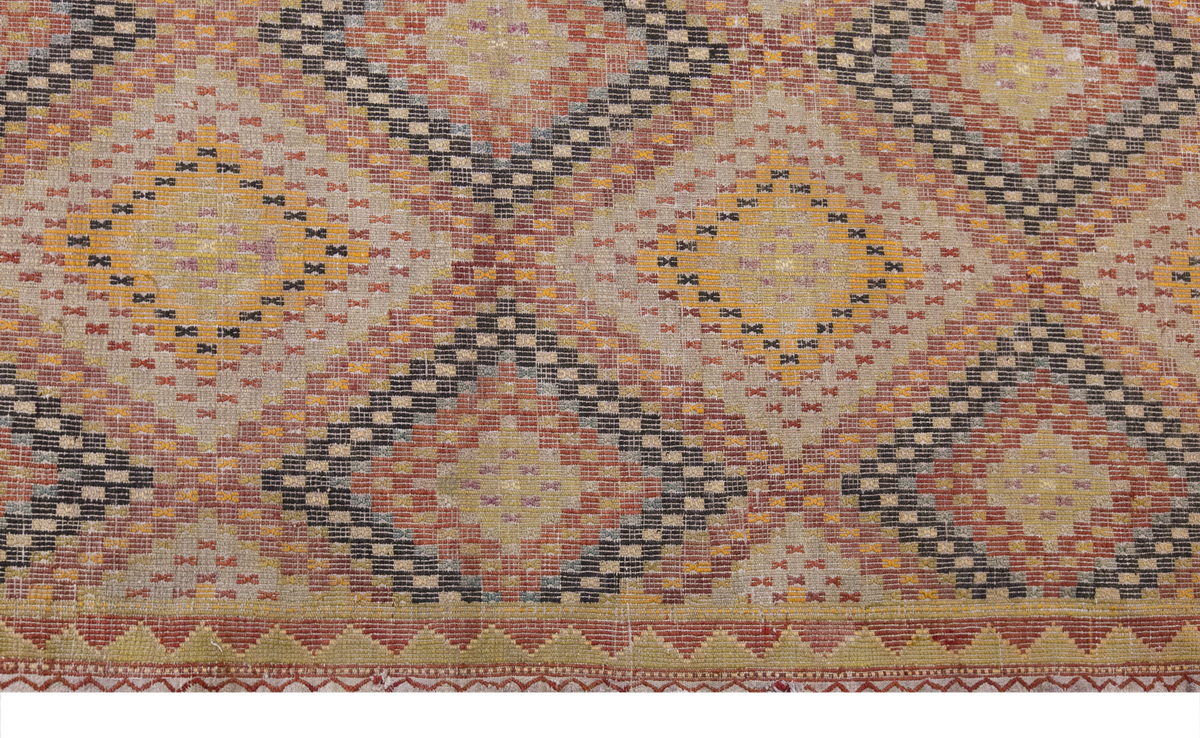 Vintage Large Cicim Rug, 204 x 310cm /6.8 x 10.2 feet