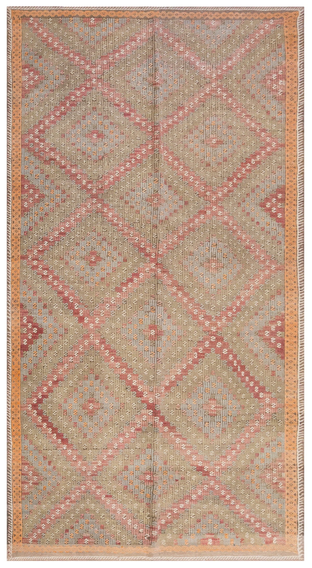 Vintage Large Cicim Rug, 204 x 355 cm / 6.8 x 11.8 feet