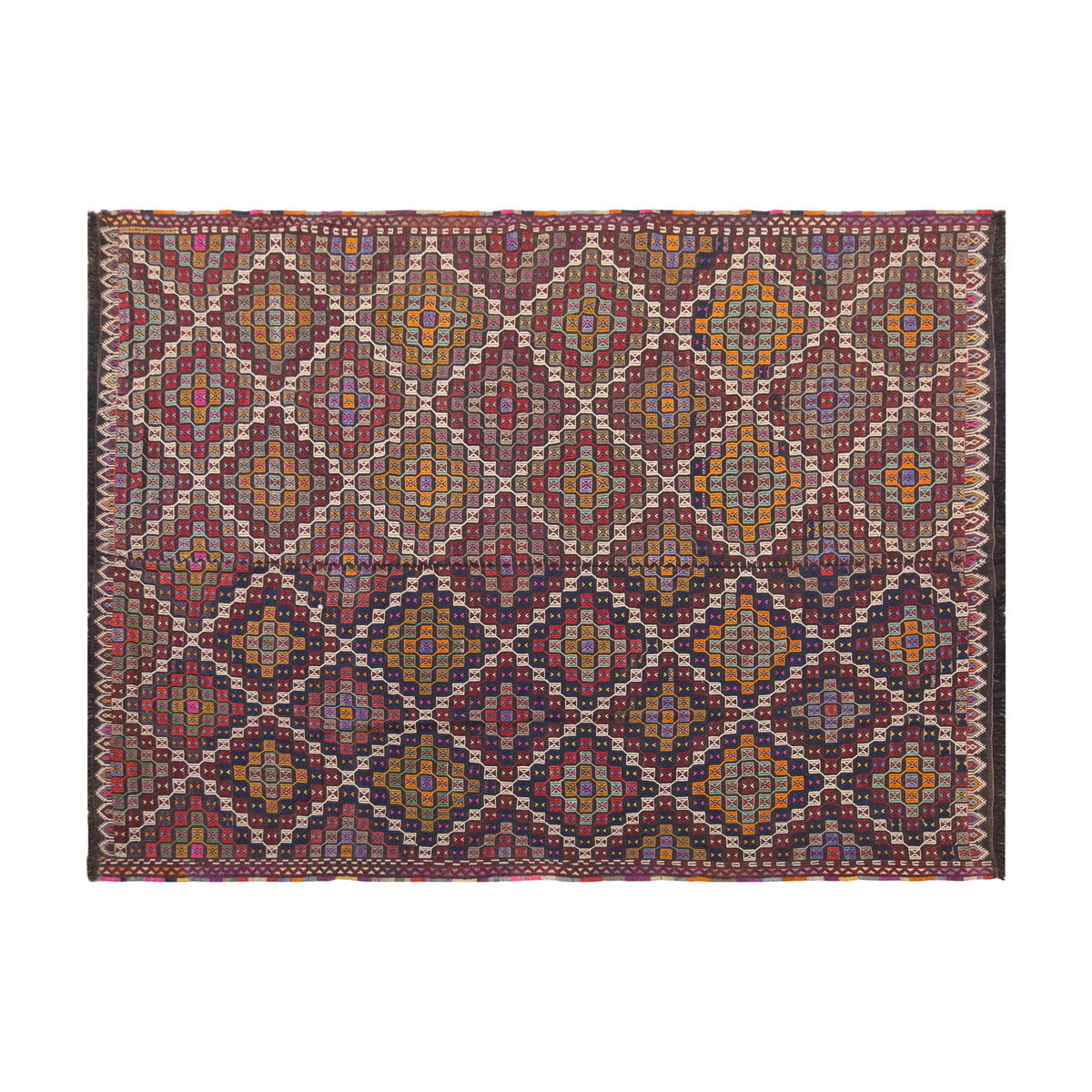 Vintage Large Cicim Rug, 207 x 284 cm / 6.9 x 9.4 feet