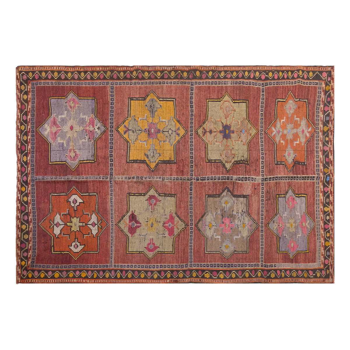 Vintage Large Cicim Rug, 212 x 310 cm / 7 x 10.2 feet