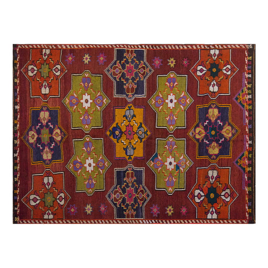 Vintage Large Cicim Rug, 214 x 278 cm / 7 x 9.1 feet