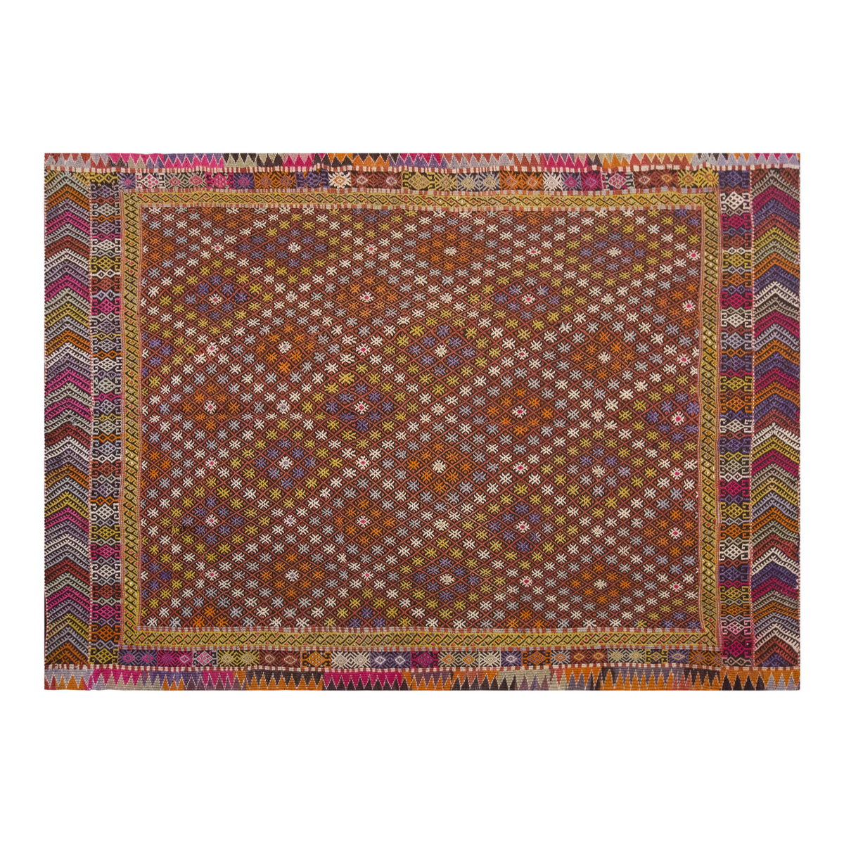 Vintage Large Cicim Rug, 220 x 322 cm / 7.3 x 10.7 feet