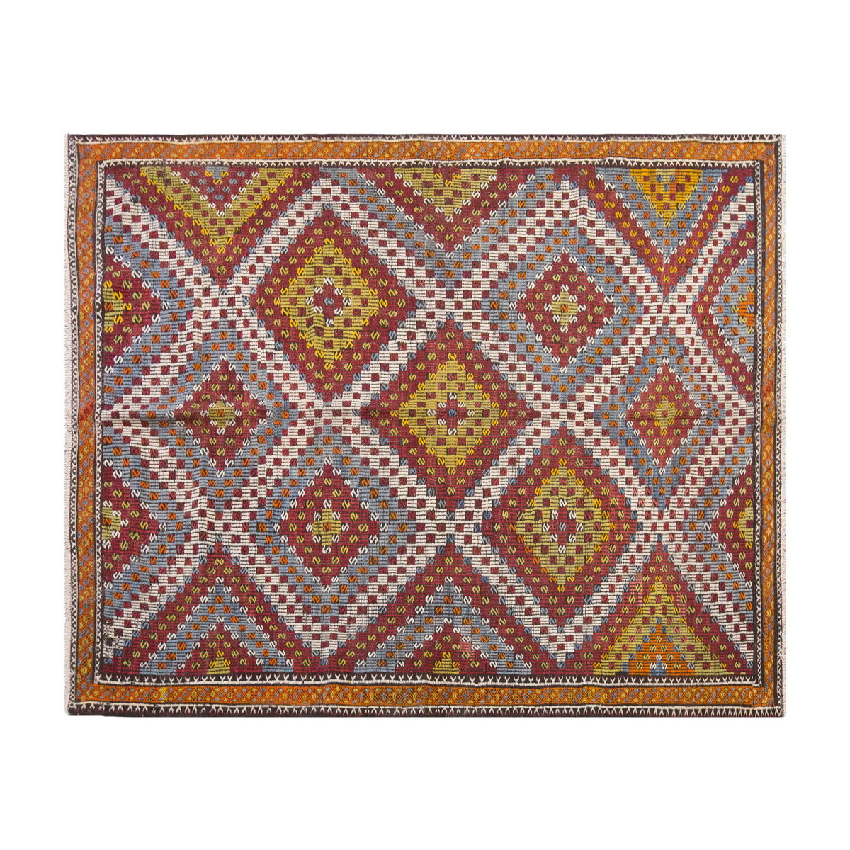 Vintage Large Cicim Rug, 282 x 313 cm /9.3 x 10.3 feet