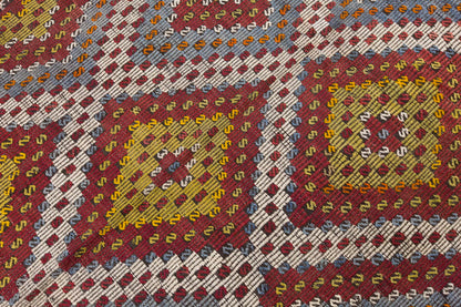 Vintage Large Cicim Rug, 282 x 313 cm /9.3 x 10.3 feet