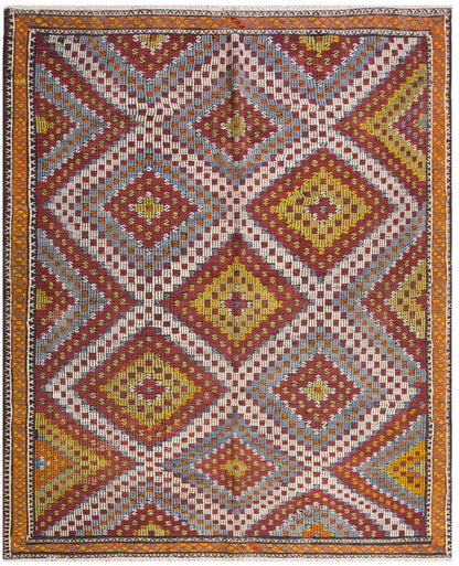 Vintage Large Cicim Rug, 282 x 313 cm /9.3 x 10.3 feet