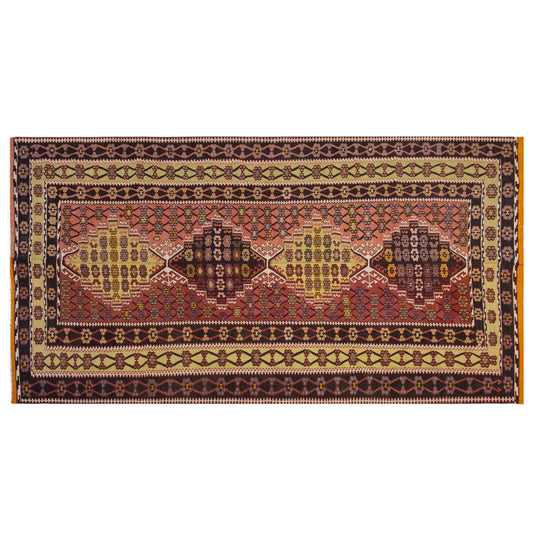 Vintage Large Çorum Kilim, 208 x 394 cm / 7 x 13 ft Kilim