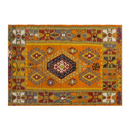 Vintage Large Denizli Çal Kilim, 158 x 248 cm / 5.2 x 8.2 ft Kilim