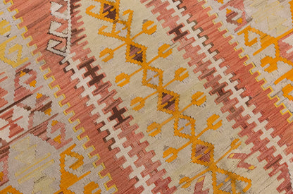Vintage Large Denizli-Çal Kilim, 160 x 294 cm / 5.3 x 9.8 ft Kilim