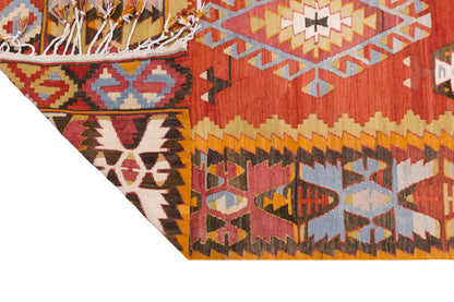 Vintage Large Denizli Çal Kilim, 170 x 316 cm / 5.7 x 10.4 ft Kilim