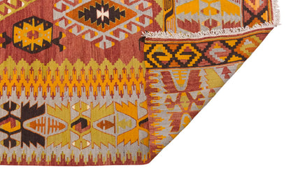 Vintage Large Denizli Çal Kilim, 181 x 292 cm / 6 x 9.7 ft Kilim