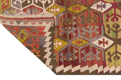 Vintage Large Eskişehir-Sivrihisar Kilim, 129 x 355 cm / 4.3 x 11.8 ft Kilim
