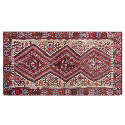 Vintage Large Fethiye Kilim, 143 x 267 cm / 4.8 x 8.9 ft Kilim
