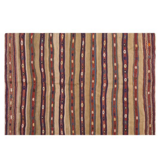 Vintage Large Fethiye Kilim, 150 x 227 cm / 5 x 7.5 ft Kilim