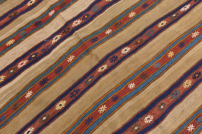Vintage Large Fethiye Kilim, 150 x 227 cm / 5 x 7.5 ft Kilim
