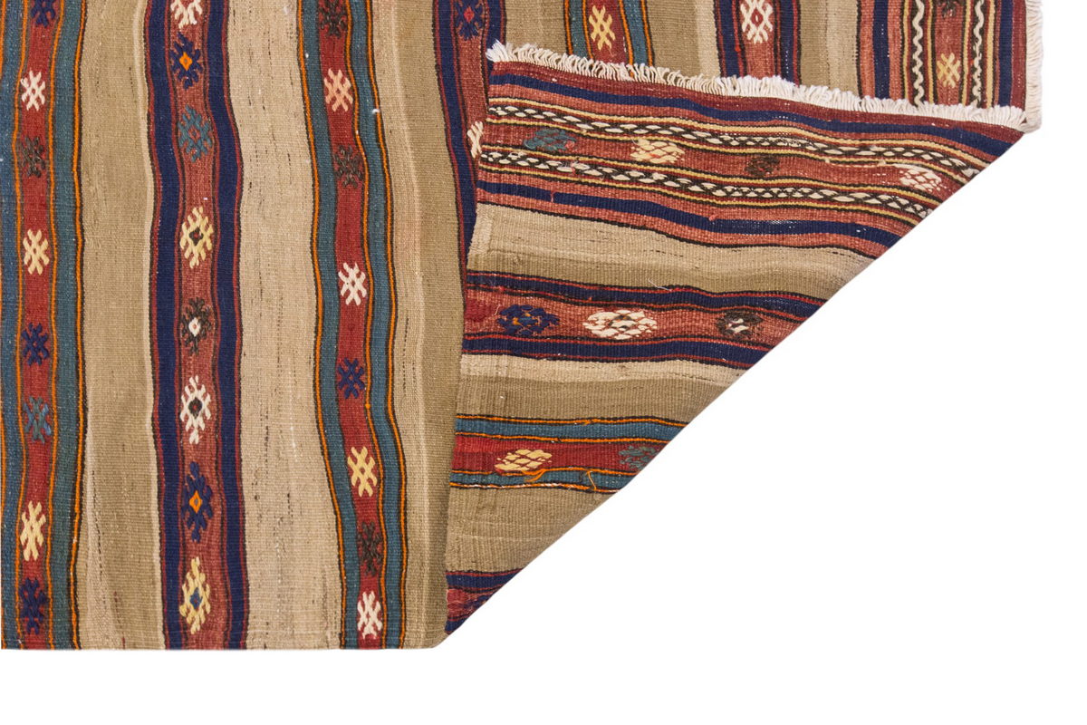 Vintage Large Fethiye Kilim, 150 x 227 cm / 5 x 7.5 ft Kilim