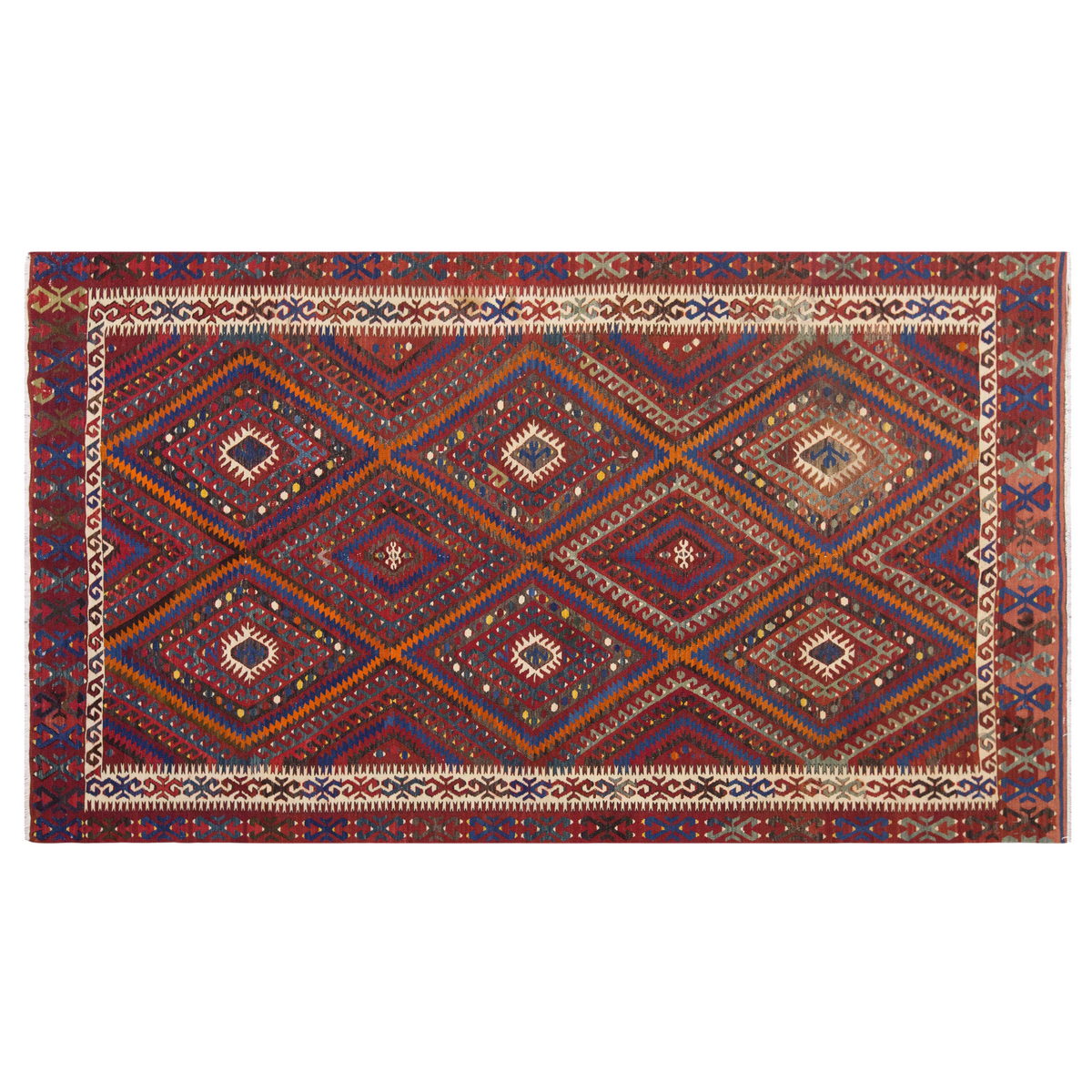 Vintage Large Fethiye Kilim, 160 x 268 cm / 5.3 x 9 ft Kilim