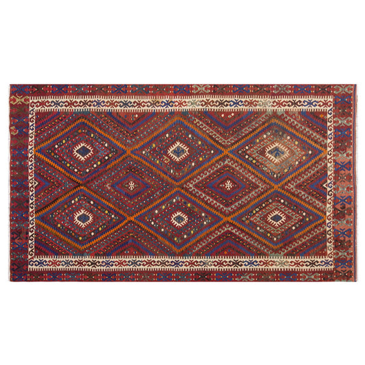 Vintage Large Fethiye Kilim, 160 x 268 cm / 5.3 x 9 ft Kilim
