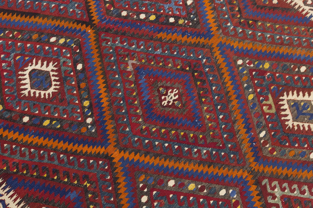 Vintage Large Fethiye Kilim, 160 x 268 cm / 5.3 x 9 ft Kilim