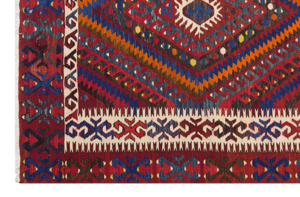 Vintage Large Fethiye Kilim, 160 x 268 cm / 5.3 x 9 ft Kilim