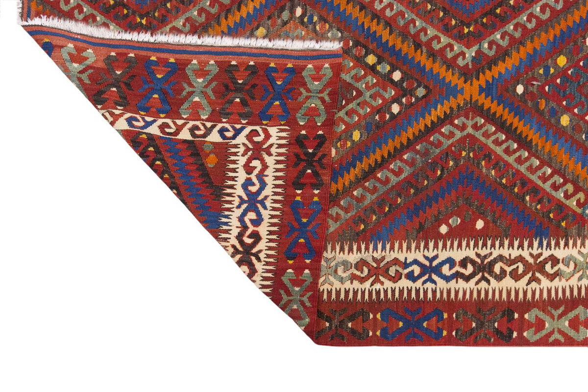 Vintage Large Fethiye Kilim, 160 x 268 cm / 5.3 x 9 ft Kilim
