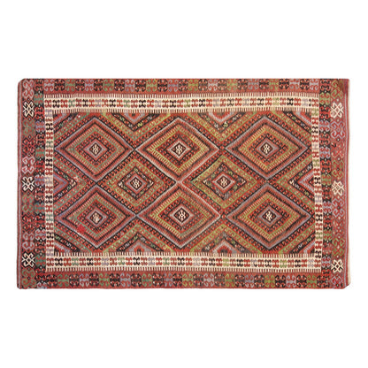 Vintage Large Fethiye Kilim, 160 x 304 cm / 5.3 x 10 ft Kilim