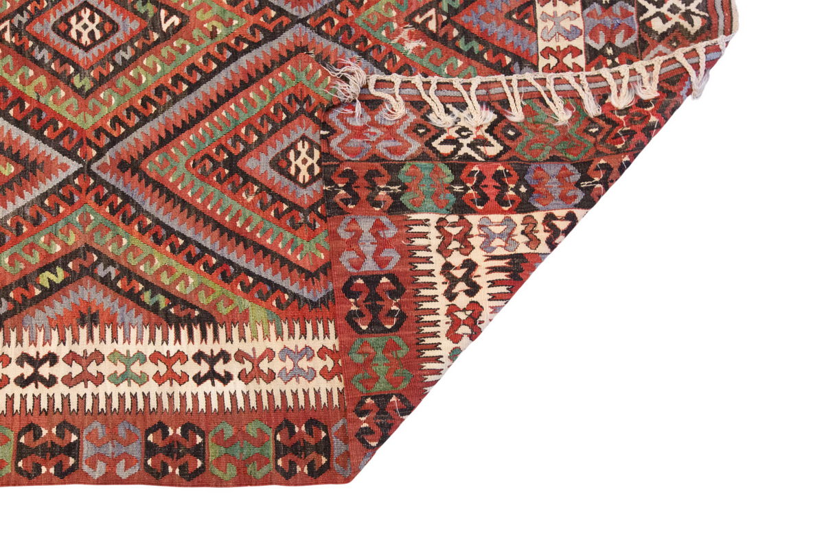 Vintage Large Fethiye Kilim, 160 x 304 cm / 5.3 x 10 ft Kilim