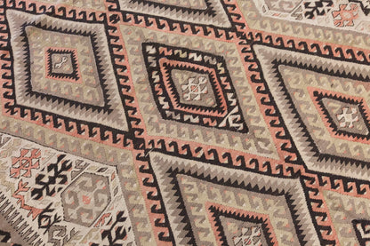 Vintage Large Fethiye Kilim, 163 x 304 cm / 5.4 x 10 ft Kilim