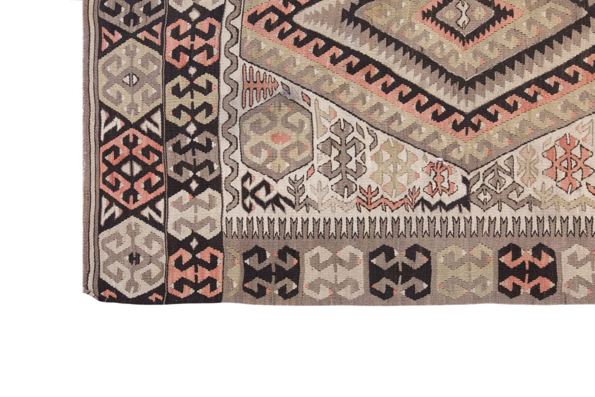 Vintage Large Fethiye Kilim, 163 x 304 cm / 5.4 x 10 ft Kilim