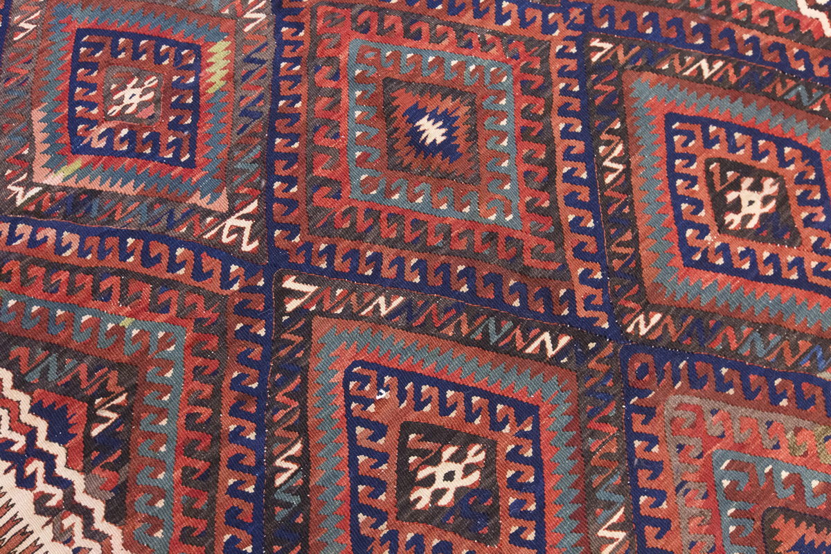 Vintage Large Fethiye Kilim, 164 x 262 cm / 5.5 x 8.7 ft Kilim