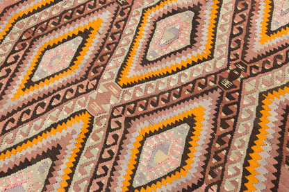 Vintage Large Fethiye Kilim, 176 x 320 cm / 5.9 x 10.6 ft Kilim