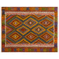 Vintage Large Fethiye Kilim, 190 x 235 cm / 6.3 x 7.9 ft Kilim